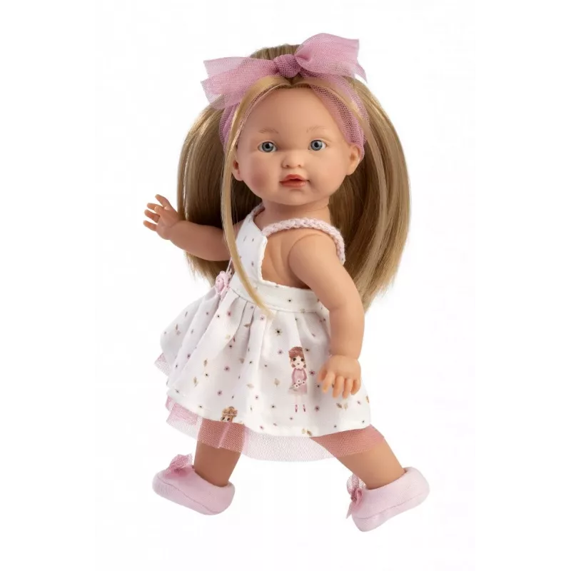 Puppe Llorens Valeria 28 cm – realistische Merkmale, weicher Körper, Vinylkopf und Gliedmaßen