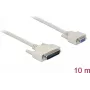 Serielles Kabel DELOCK 86877 — D-Sub 25-polig auf D-Sub 9-polig, 10 m, beige