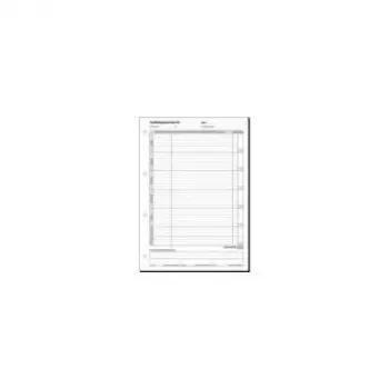 Notebook Sigel Formularbuch AW480 — A4 Tageseinträge, vorgedruckte Formularseiten
