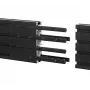 Montageschiene B-Tech BT8390 Verlängerungsset Schwarz 12 mm Breite 8 mm Tiefe 180 mm Länge