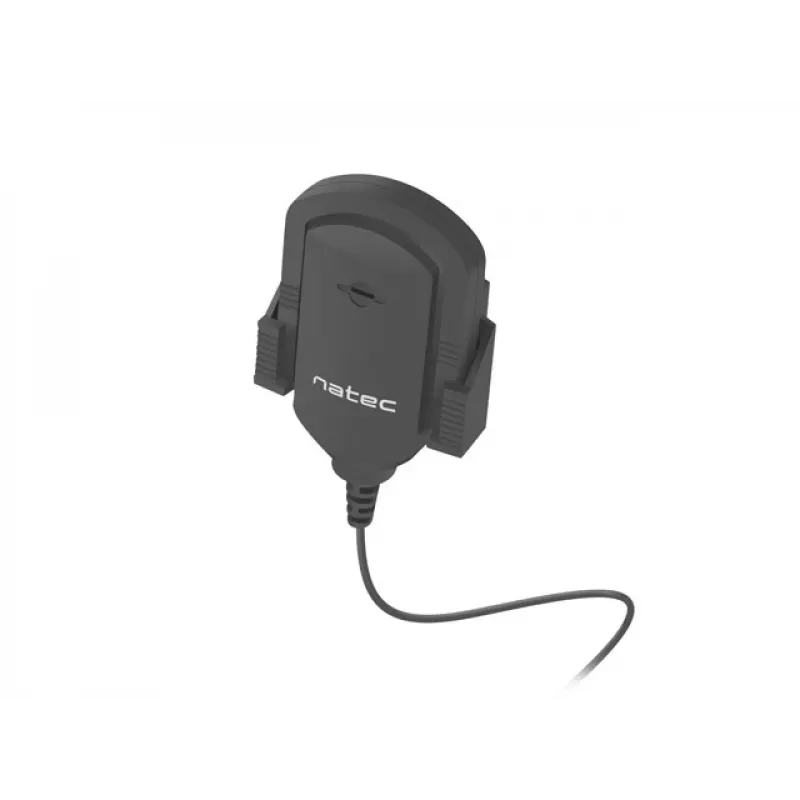 Ansteckmikrofon NATEC NMI-1352, kabelgebunden 3,5 mm, Empfindlichkeit -58 dB, 50–16000 Hz, 1,8 m Kabel, 20 g