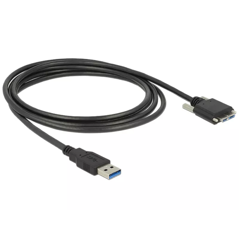 USB-Kabel DeLOCK 83599 USB 3.2 Gen 1 3m USB A Micro-USB B Schwarz