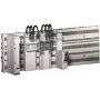 Adapter Rittal 9635.210 für elektrische Schalter, Polyamidgehäuse, hellgrau, 45 mm breit