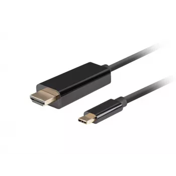 Lanberg USB-C auf HDMI Kabel, 0,5 m 4K/60Hz, Schwarz | Lanberg | USB-C auf HDMI Kabel | CA-CMHD-10CU-0005-BK | 0,5 m