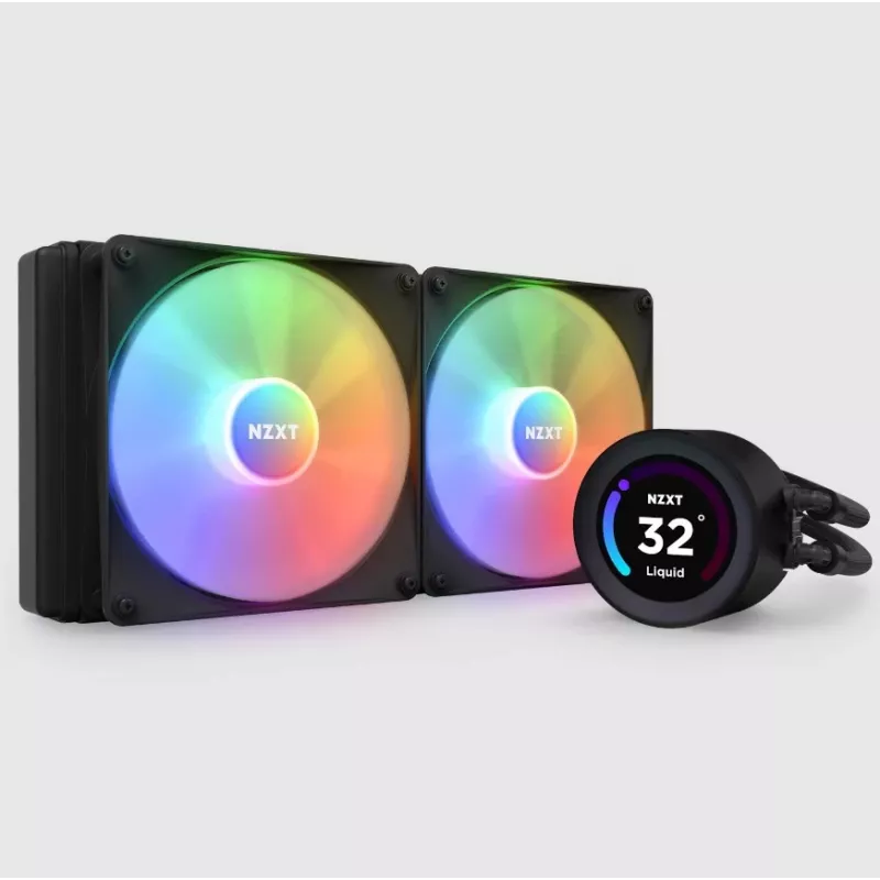 Flüssigkeitskühler NZXT Kraken Elite 280 RGB 14 cm Schwarz