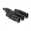 Solarpanel-Steckverbinder DeLOCK DL4 1 x Buchse auf 3 x Stecker schwarz