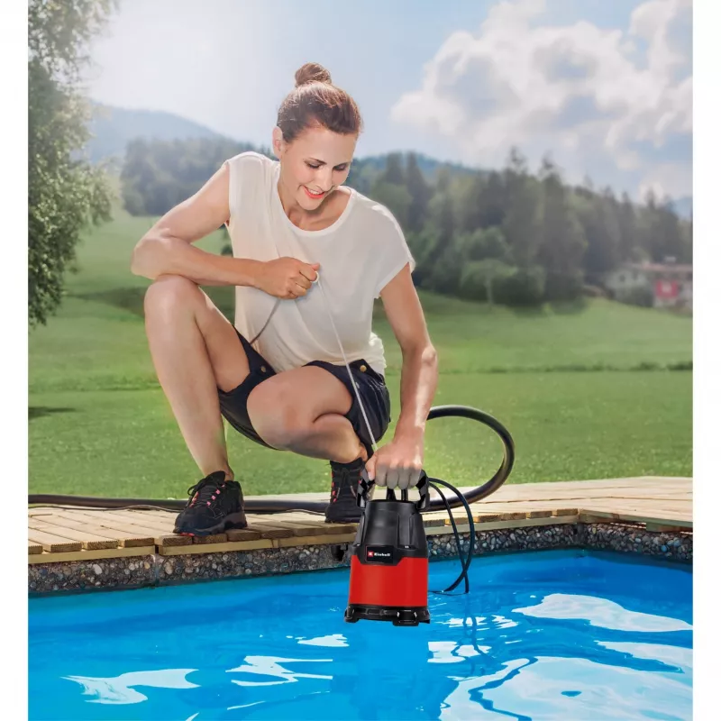 Einhell Klarwasserpumpe GC-SP 2275, Tauch- / Druckpumpe (rot / schwarz, 220 Watt)