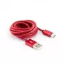 Sbox USB->Type-C M/M 1,5m CTYPE-1.5R Erdbeerrot