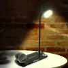 Tischlampe Tellur TLL151361 mit kabellosem Qi-Ladegerät und Bluetooth-Lautsprecher, einstellbare Beleuchtung