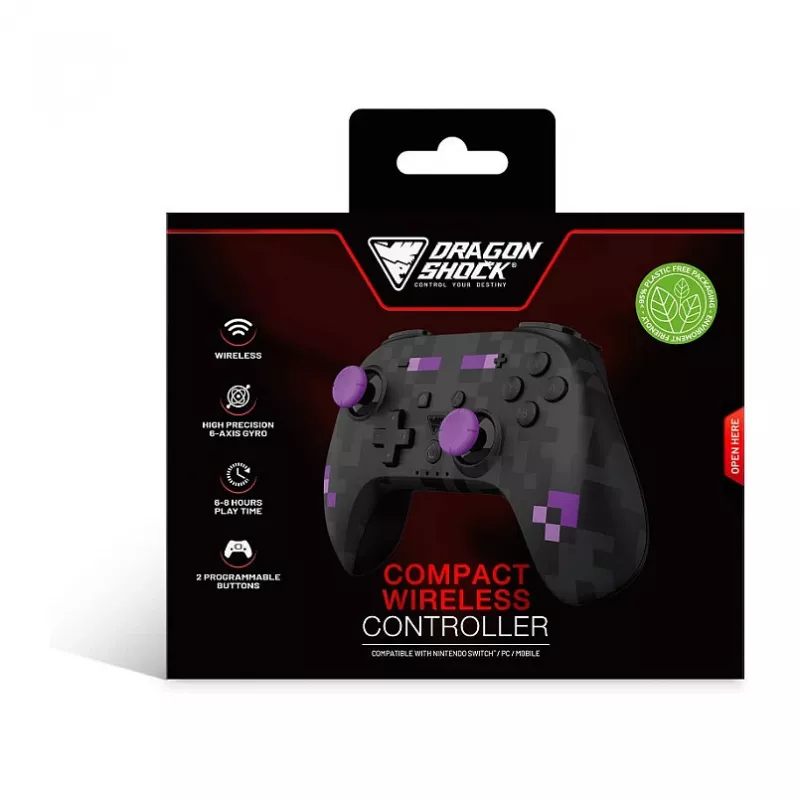 Dragonshock Controller Poptop Wireless Cubes schwarz Switch