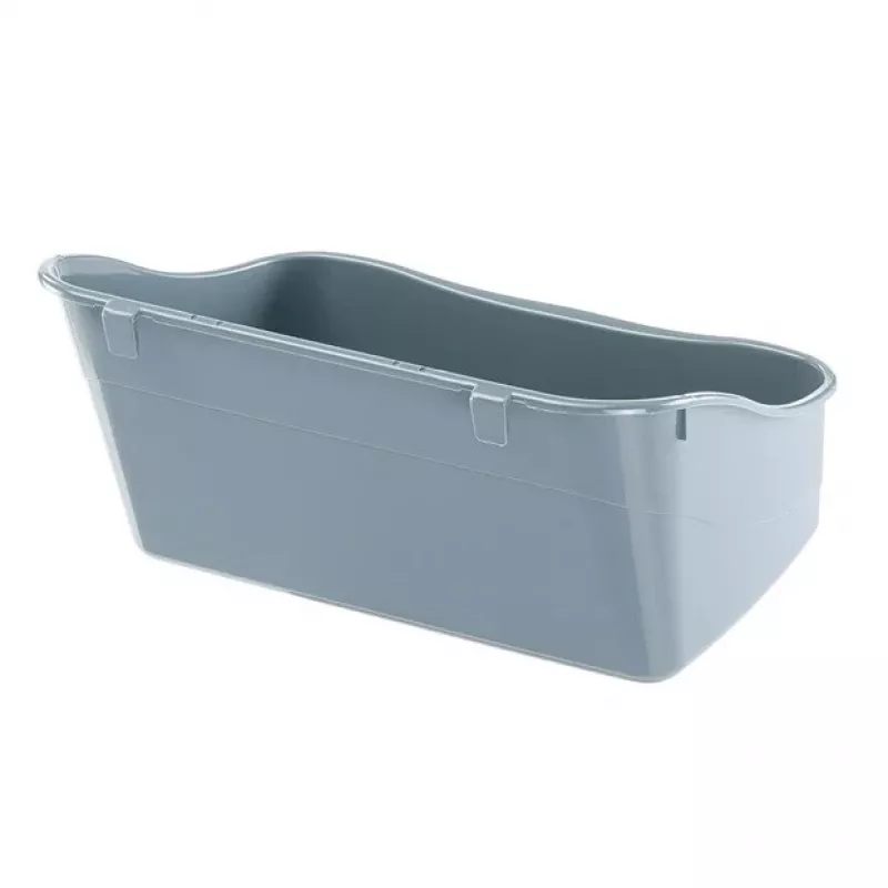Offene Eck-Katzentoilette FERPLAST Kaninchentoilette Kunststoff grau 370×270×185 mm für Kaninchen