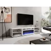 RTV-Schrank POLO 180x33x39 weiß + Kamin weiß