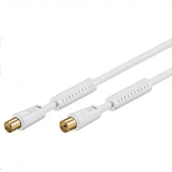 Koaxialkabel Microconnect COAX010WHQ Stecker-Buchse Standard 10 m Weiß