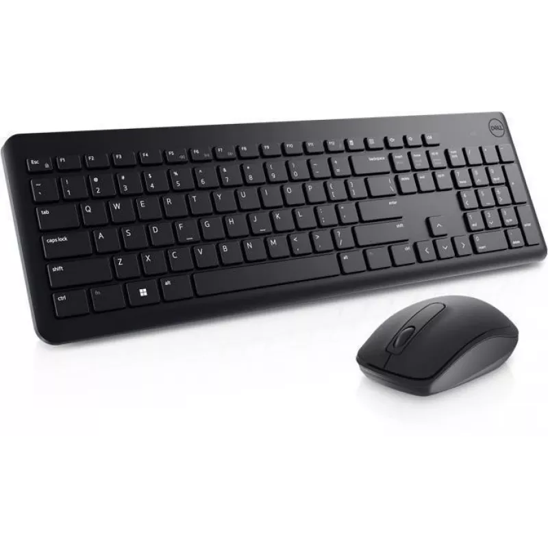 Kabelloses Tastatur-Maus-Set Dell KM3322W Schwarz — kompaktes Layout, kabellose Verbindung, Batterien enthalten