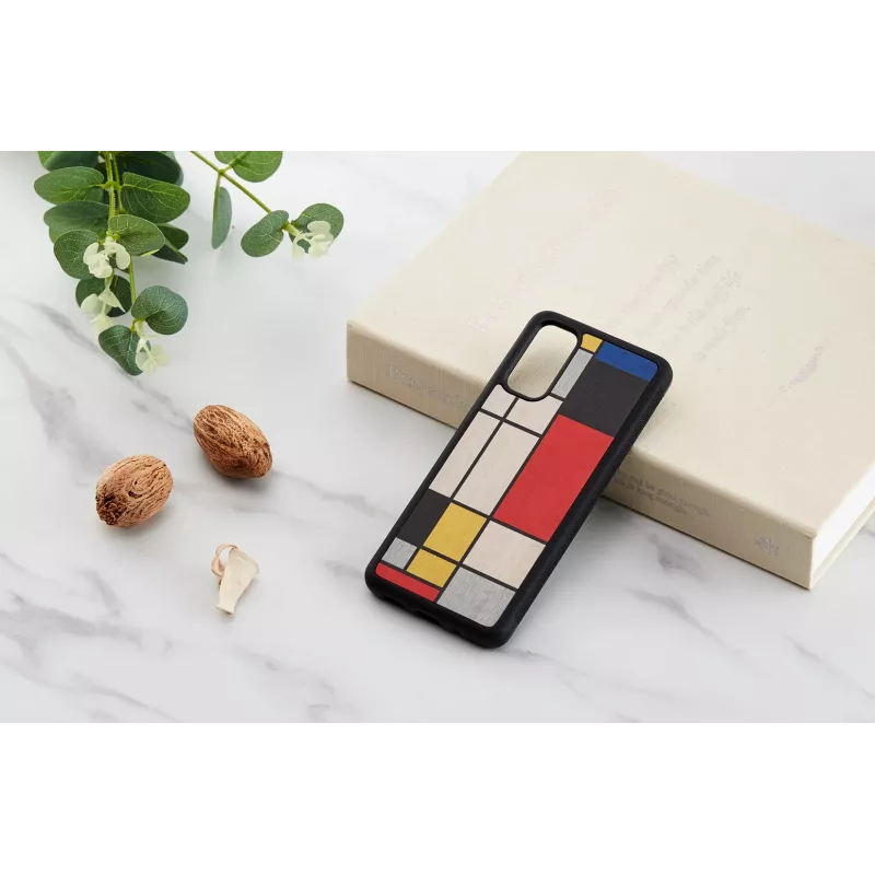 Handyhülle Man and Wood für Samsung Galaxy S20 — Holz schwarz