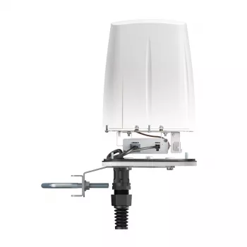 Omnidirektionale Netzwerkantenne QuWireless QuSpot A140S-A, PoE/LAN, 0,694–2,7 GHz, bis zu 4 dBi, weiß