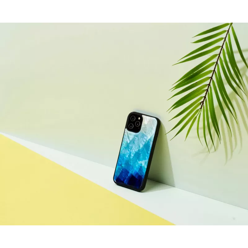 Schutzhülle iKins für Apple iPhone 12 Pro Max — blue lake schwarz