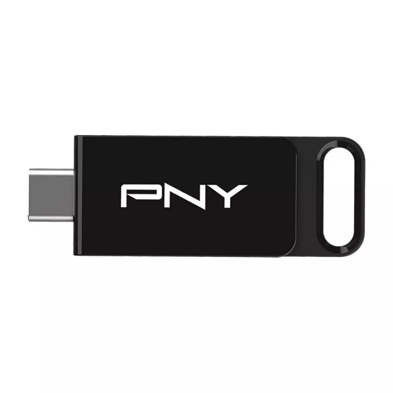 PNY Elite, 64 GB, USB Typ-C, 3.2 Gen 1 (3.1 Gen 1), 120 MB/s, Dia, Schwarz