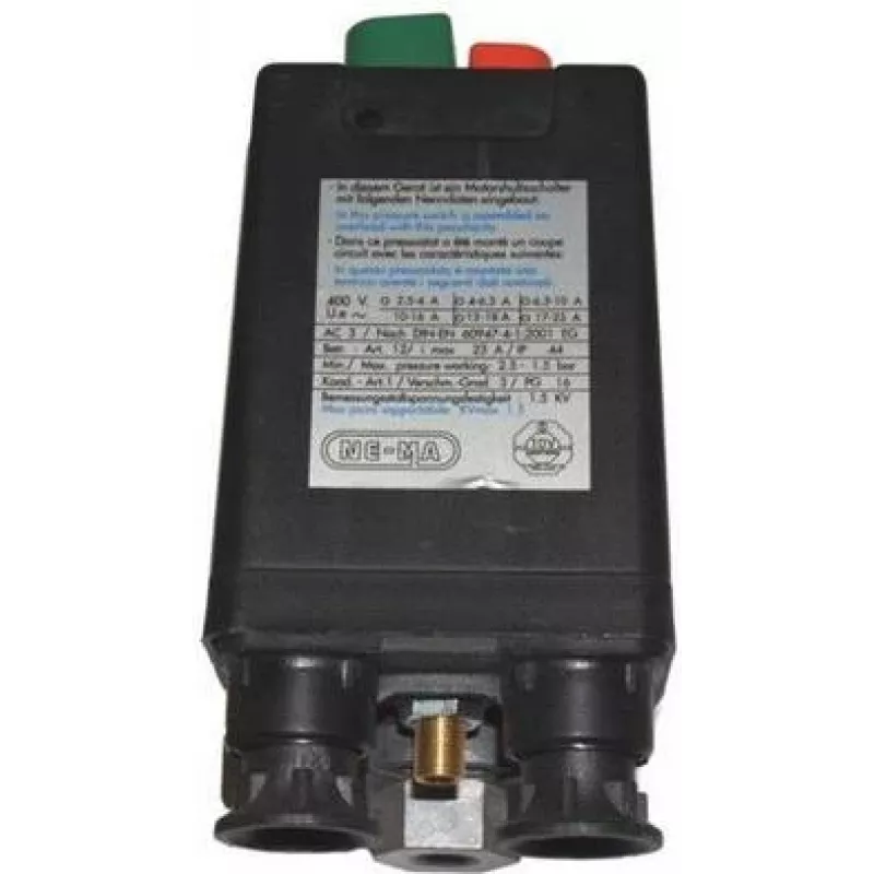 Aerotec Nema Switch 400V 3 Wege 3/8 6,3-10 A - Abg. 3 - 1/4 Druckluft-Druckschalter 1 Stück (9063148)