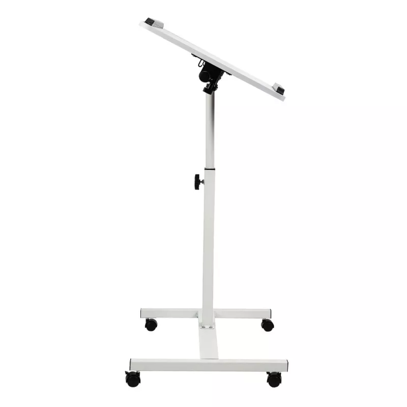 Maclean mobiler Schreibtisch/Laptop-Ständer, weiß, Höhenverstellung 59-89 cm, max. 30 kg, MC-121 W