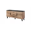 Cama sideboard LOTTA 150 2D3S wotan oak + mat Schwarz