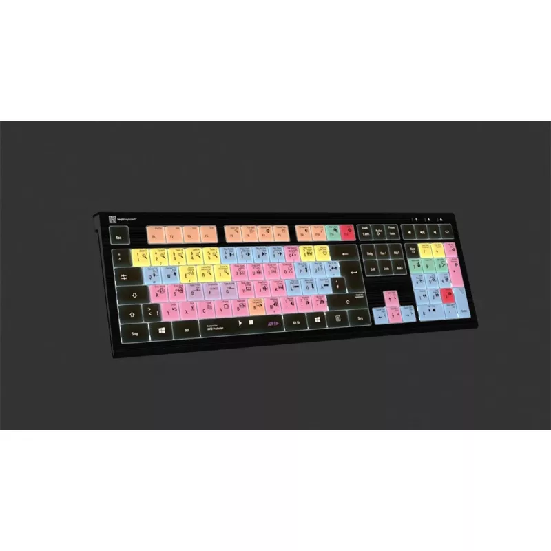 Logickeyboard ASTRA 2 USB QWERTZ Tastatur Schwarz Full-size 108 Tasten