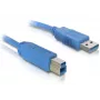 USB-Kabel DeLOCK 82434 1,8 m USB A USB B Blau