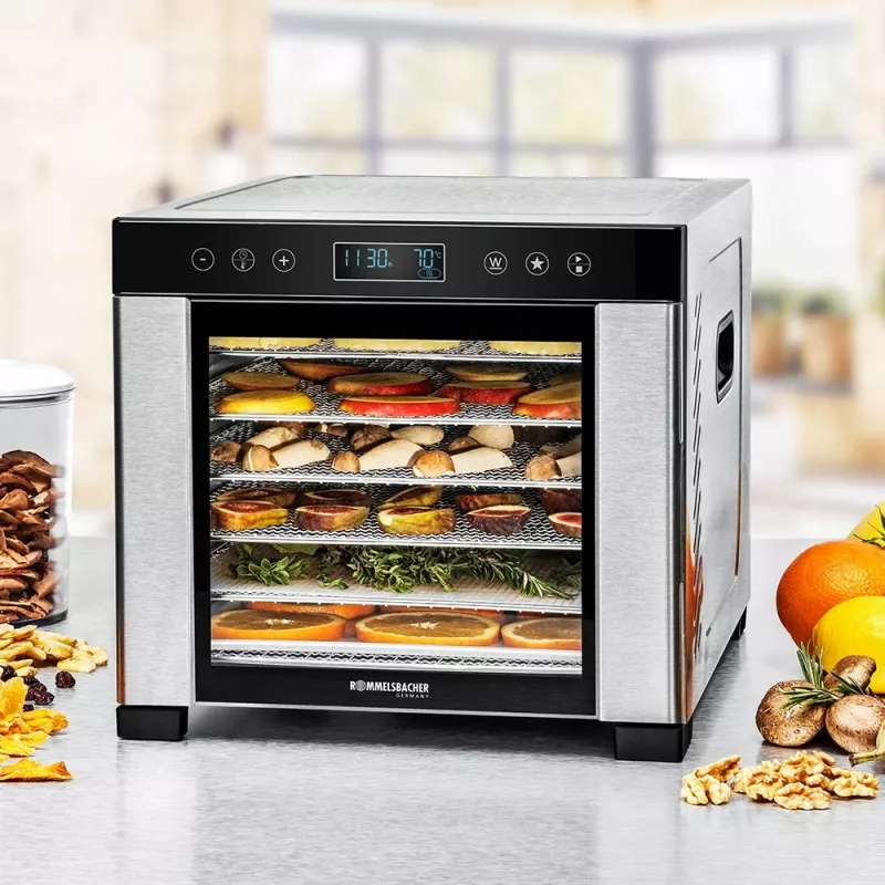 ROMMELSBACHER DA 950, Schwarz, Edelstahl, Edelstahl, LCD, 99 h, 6000 cm², 380 x 394 mm