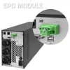 Qoltec 52281 USV (unterbrechungsfreie Stromversorgung) Doppelwandlung (Online) 2 kVA 2000 W 3 AC-Ausgänge