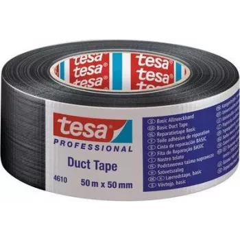 Tesa Duct Tape 04610 – 50 m x 50 mm, schwarz