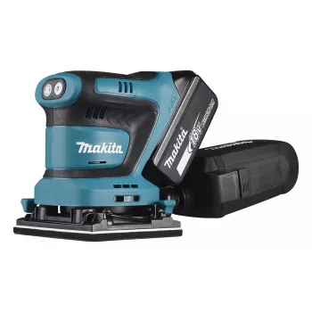 Makita DBO480Z tragbarer Schwingschleifer, Exzenterschleifer, 14000 OPM, Schwarz, Blau, 210 W