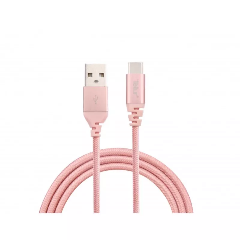 USB-Kabel Tellur TLL155281 USB 2.0 1 m USB A USB C Roségold