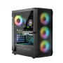LOGIC CONCEPT Portos ARGB ATX Mid-Tower-Gehäuse, schwarz