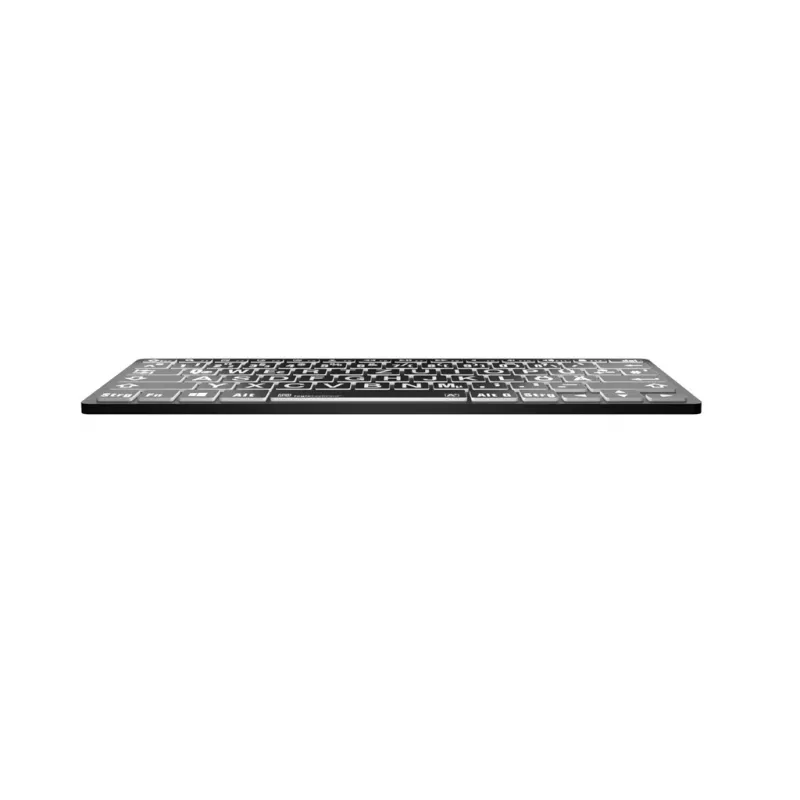 Logickeyboard Universal Bluetooth Tastatur LKB-LPWB-BTPC-DE QWERTZ Deutsch Schwarz