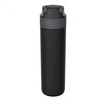 Isolierflasche Kambukka ELTON 600 ml — Schwarz, doppelwandiger Edelstahl, vakuumisoliert, auslaufsicher