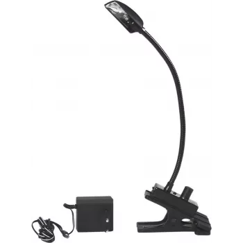 Klemmlampe EUROLITE 80702305 LED mit einstellbarer Helligkeit, Klemmhalterung, EU-Stecker