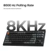 Mechanische Tastatur Keychron V3 Ultra 8K – Kabel & Bluetooth, QWERTY, RGB, Schwarz