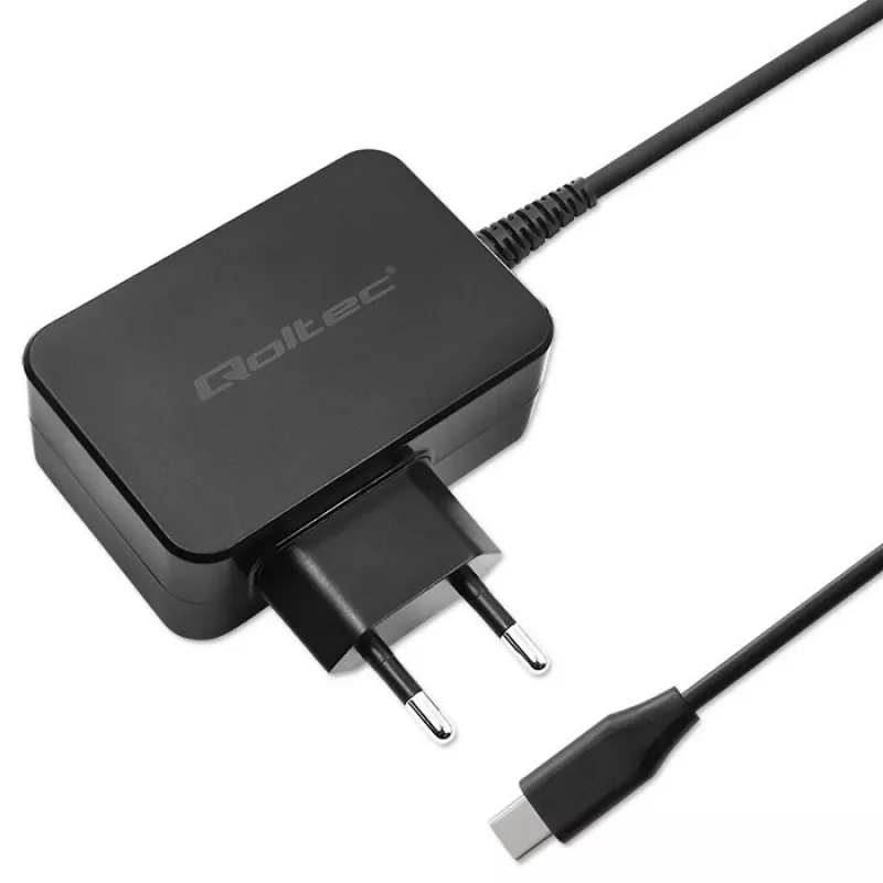 Netzteil QOLTEC 52384 GaN 30W Ausgang 5–20V USB-Ladegerät
