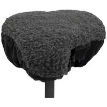 Fahrradsattelbezug FISCHER 85715 – Wendbar Grau/Schwarz PVC PU mit EPE-Polsterung