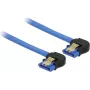 SATA-Kabel DeLOCK 85095 0,2 m Schwarz Blau