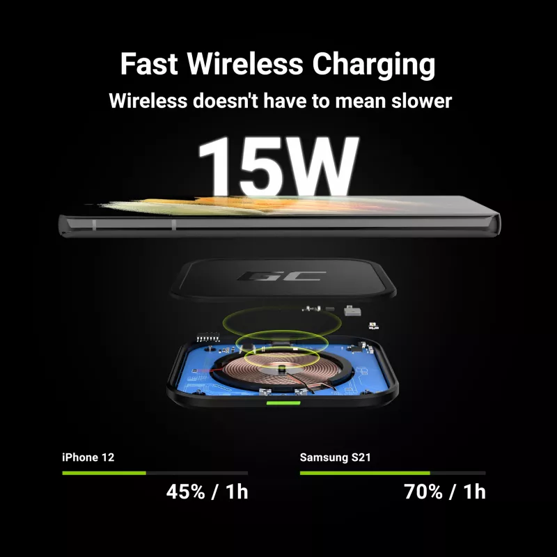 GreenCell AirJuice Qi-Wireless-Ladegerät (QIGC01)