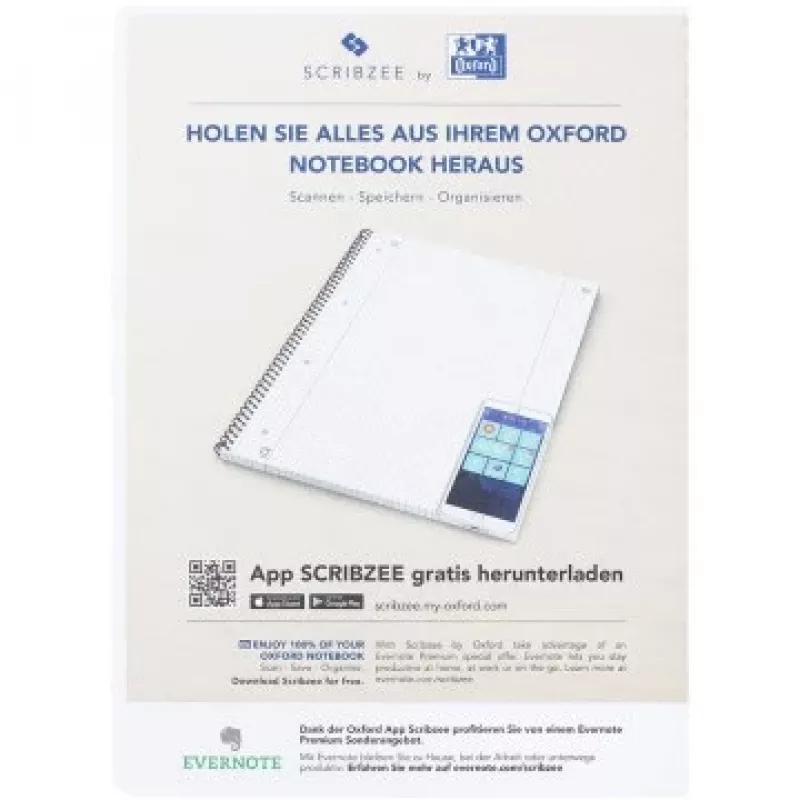 Schreibheft Oxford 100050357 A4 80 Blatt Grün