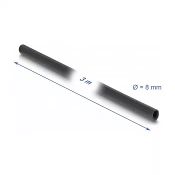 DeLOCK PVC-Isolierschlauch 3 m x 8 mm schwarz