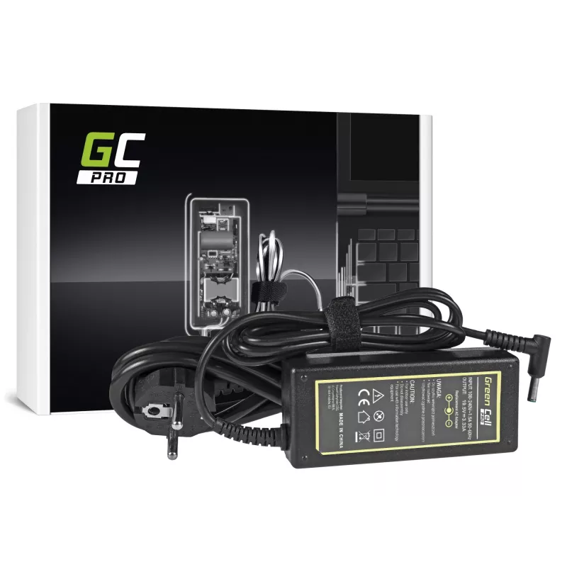 Green Cell AD49P Netzteil/Ladegerät für den Innenbereich 65 W Schwarz