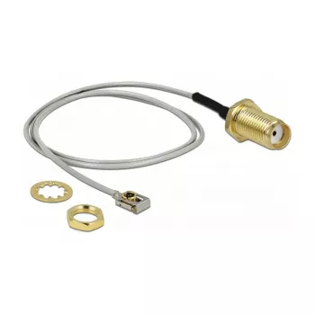 Koaxialkabel DeLOCK 89928 0,2 m SMA MHF I LK Schwarz Grau
