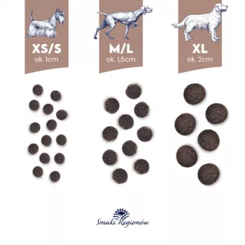 BALTICA regional flavours Small breeds Venison with forest fruits - Trockenfutter für Hunde - 1kg