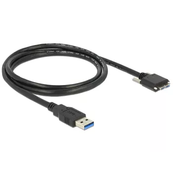 USB-Kabel DeLOCK 1m USB 3.0 USB 3.2 Gen 1 Micro-USB B Schwarz