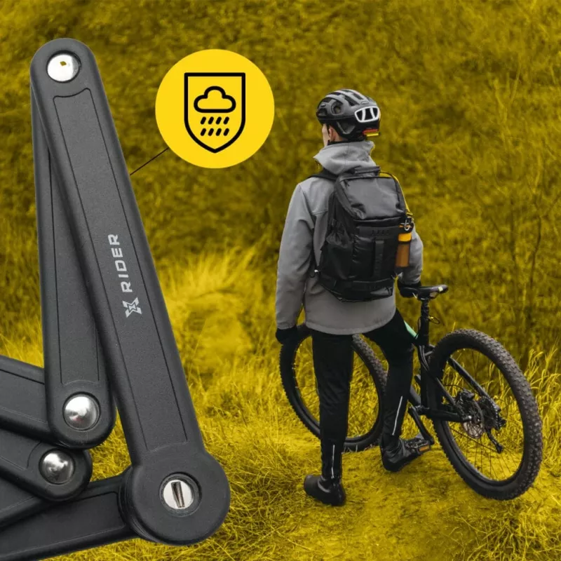 Faltbares Fahrradschloss MANTA XR00FL01 – segmentiertes Design zur Rahmenmontage