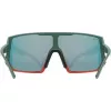 Multisportbrille UVEX sportstyle 235 — Unisex, halbrandlose Fassung, grün/rot