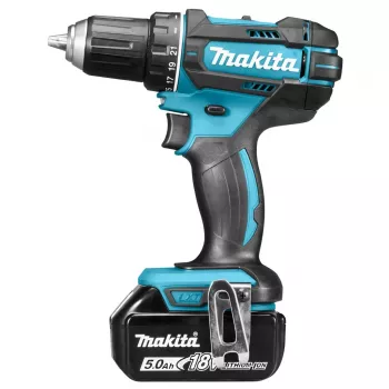Makita Akku-Bohrschrauber, 18 V, 2x 5,0 Ah Li-Ion, 62/36 Nm, 1,7 kg, LED